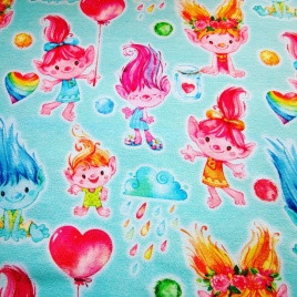 Трикотаж Футер 2-нитка Петля Тролли